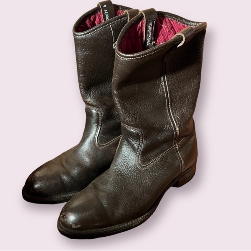 Cabela’s Brown Western Work Boots Thinsulate Lined